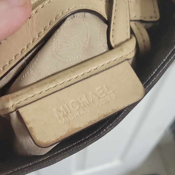 Michael Kors Brown Suede-Like Crossbody Bag with Gold Hardware - Picture 2 of 11